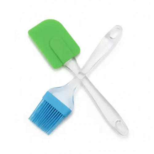 Set of Silicone Spatula and Brush