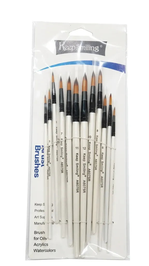 12 artist brush