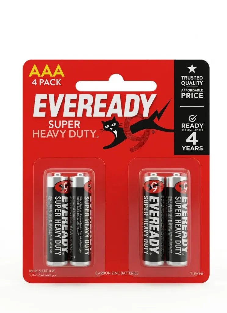 4X AAA EVEREADY 1212BP BATTERY