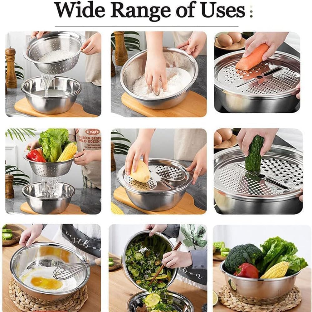 3 pc stainless steel kitchen set