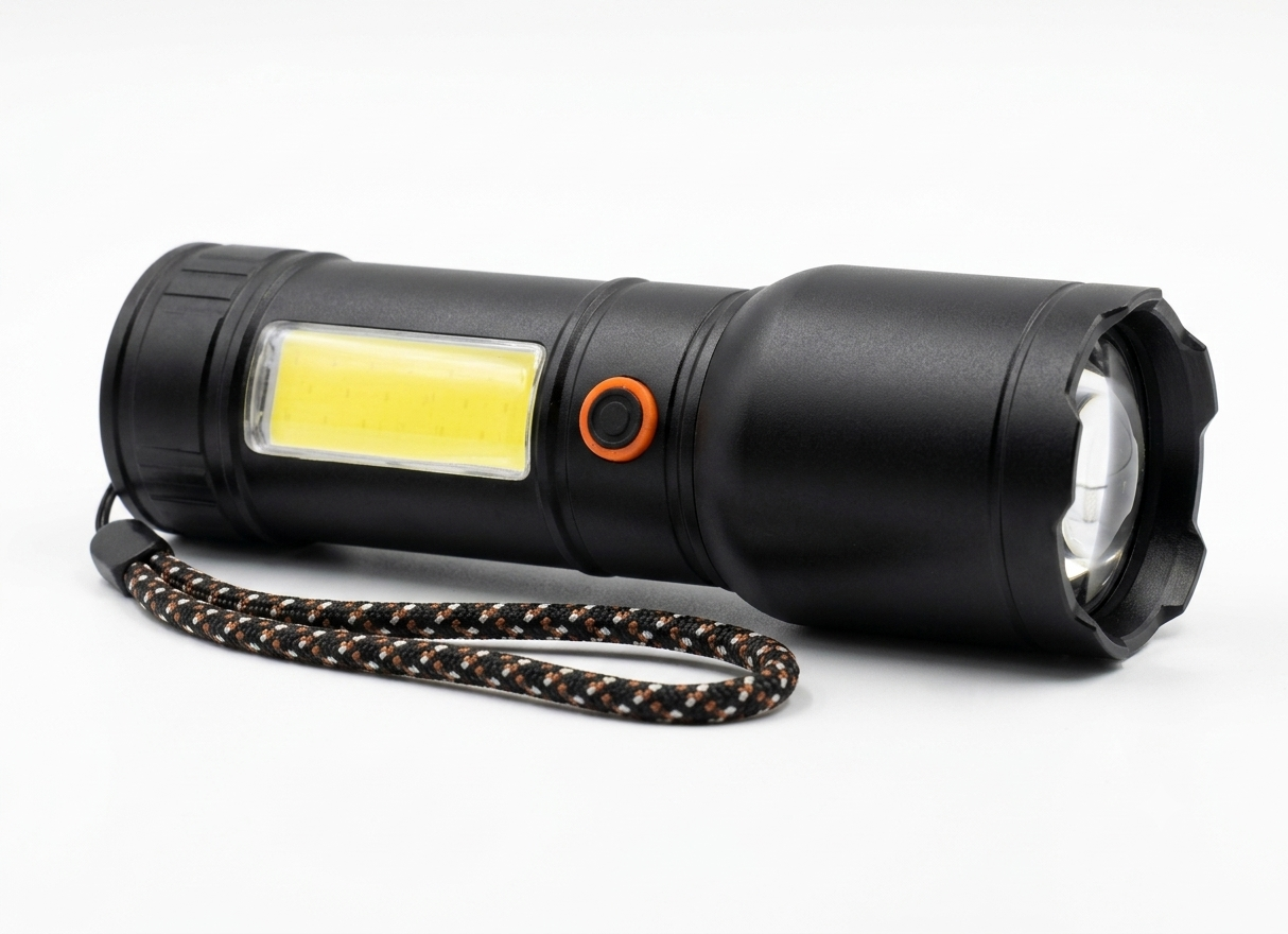 Portable Ultra-Bright LED Flashlight – Rechargeable & Multi-Mode Junfoi JF-553C