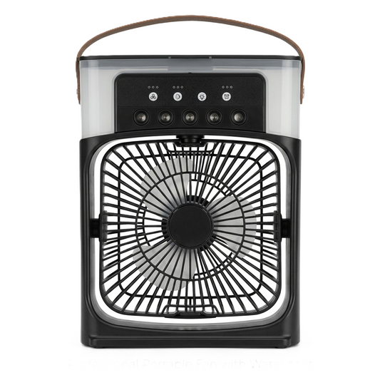 Mini Cooling Fan with Water Tank Third Gear Turbine Portable Cooling Fan USB-C