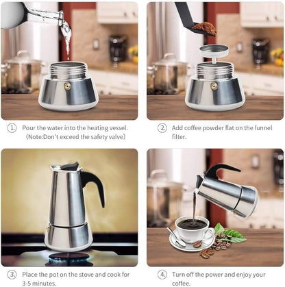 Stainless steel Espresso maker