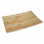 Melamine rectangle serving plate wood style