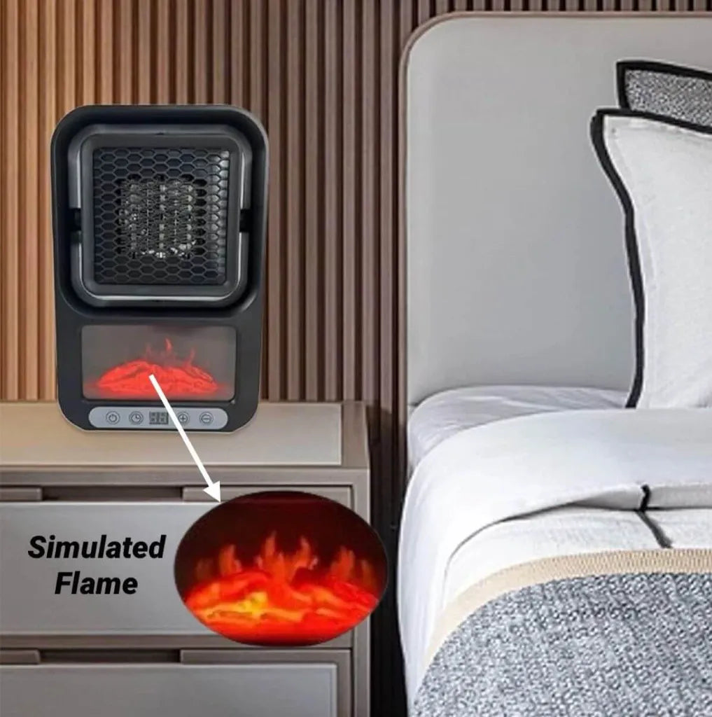 Electric Fan Heater with Temperature display