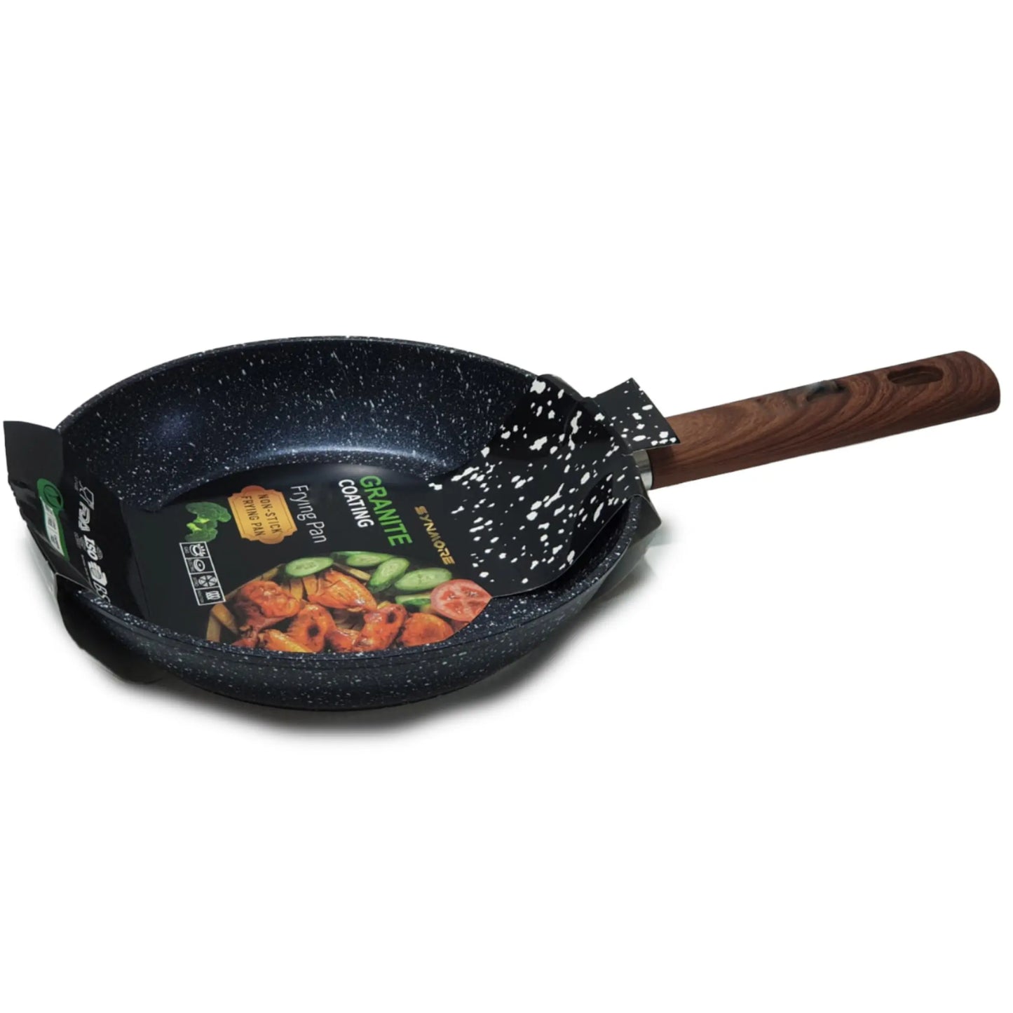 Granite Pan with Wooden Handle