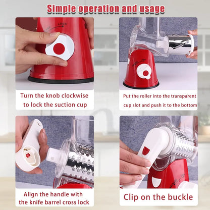 Rotary Mandoline Vegetable Slicer
