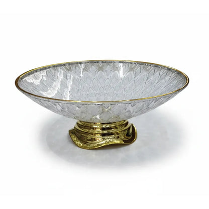 Acrylic Crystal-style decorative serving plate Medium