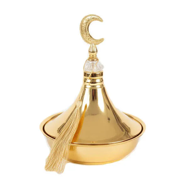 Ramadan Golden Lantern-shape serving bowl with lid  3132