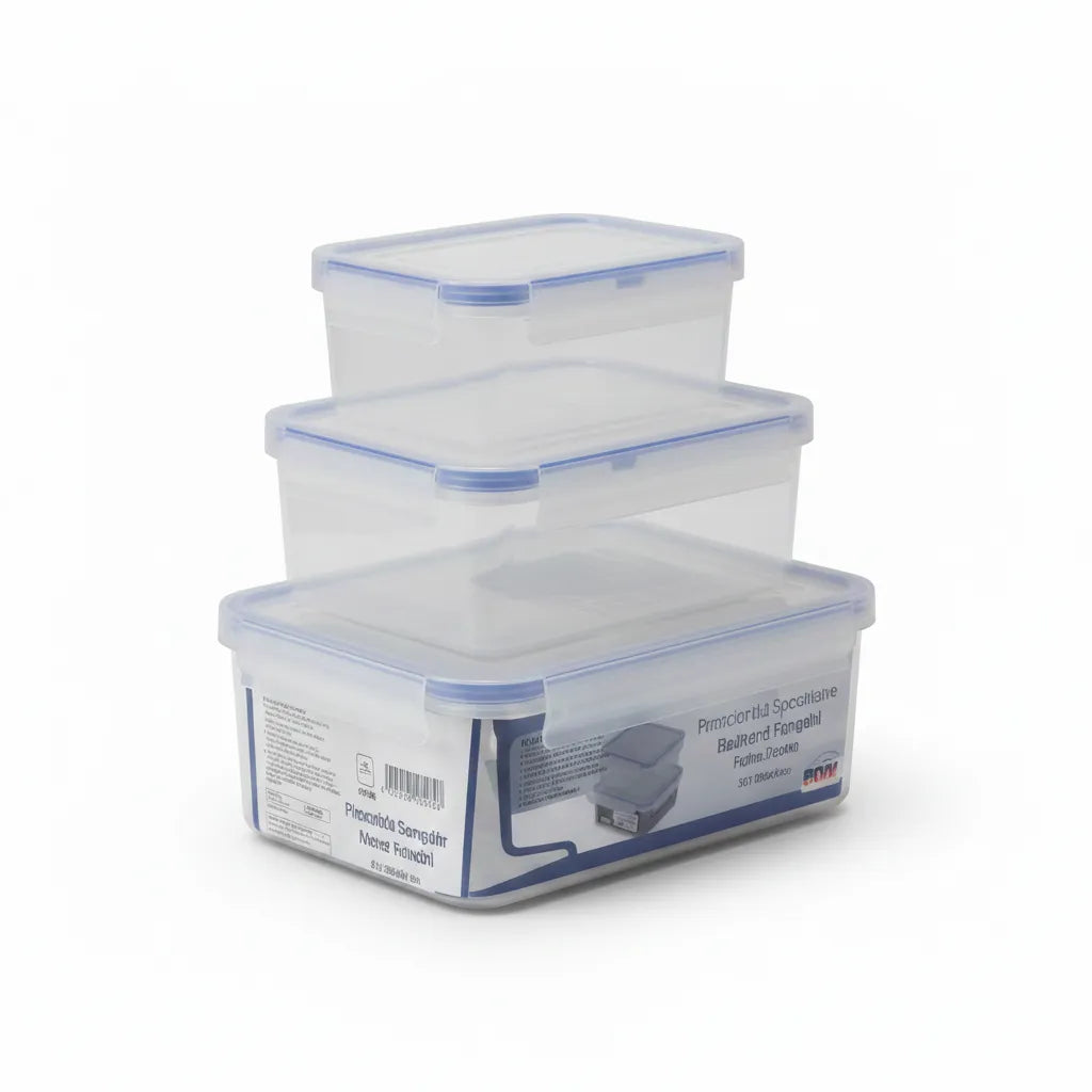 Set of 3 refrigerator containers