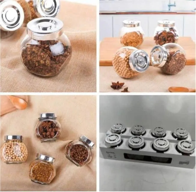 Set of 4 spice jars