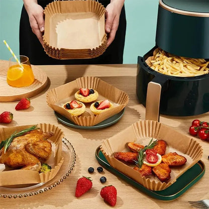 Square Air Fryer Liners 200mmX45mm