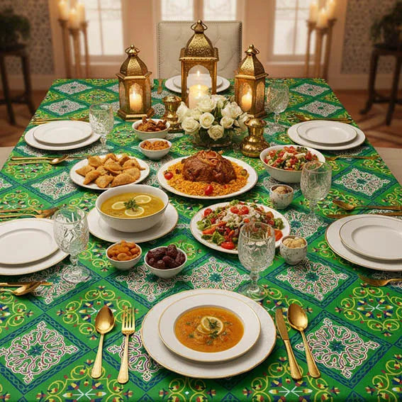 Ramadan Plastic Tablecloth 150*100