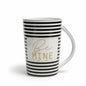 Tall Ceramic-modern striped/doted-Black and White