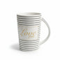 Tall Ceramic-modern striped/doted-Black and White