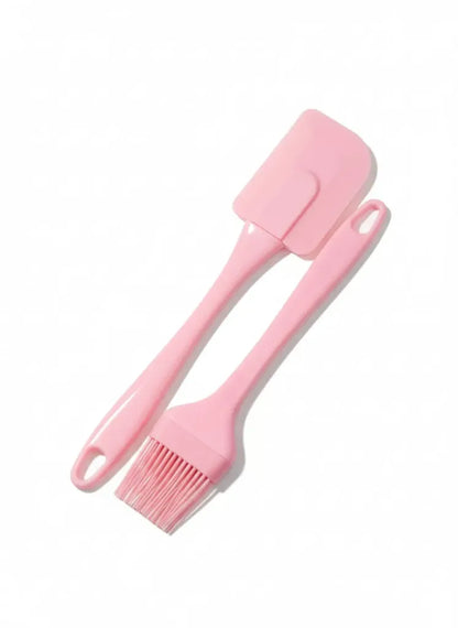 Set of Spatula and Brush