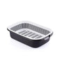 Rectangular Bowl With Strainer maxplast
