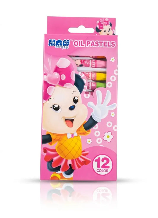 12 colors OIL PASTELS Mouse Boy