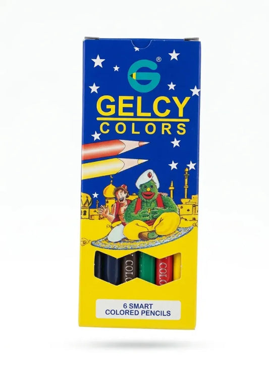 6 smart short colored pencils GELCY