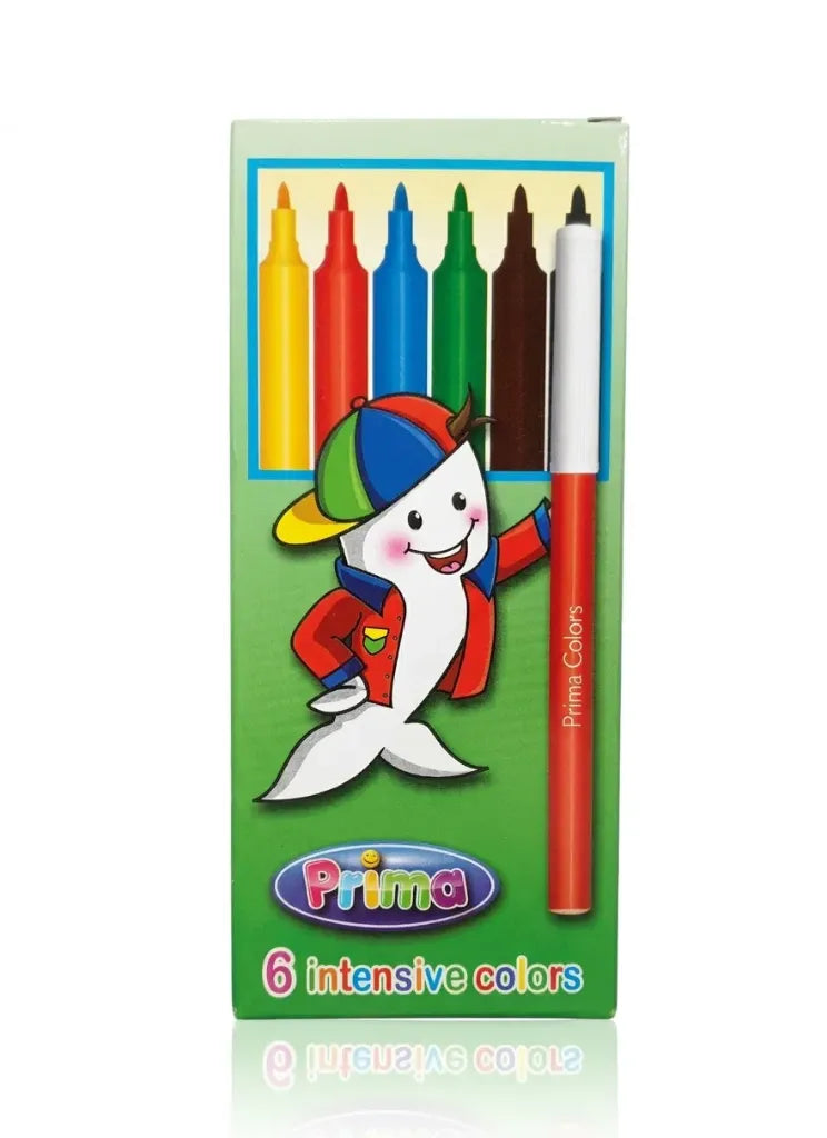 6 felt-tip color pens PRIMA