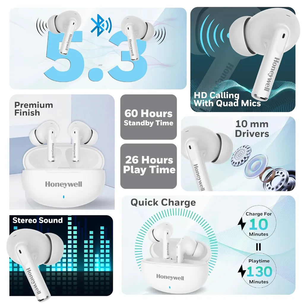 Honeywell Truly wireless earbuds moxie v1200