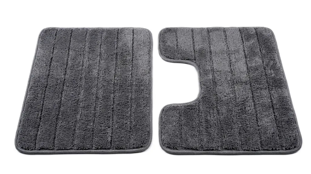 طقم دواسة حمام موكت رمادى