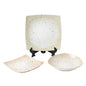 Lotus Porcelain 18-Piece Square Dinnerware Set