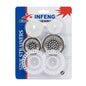 2 sets of kitchen sink steel strainers