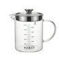 Glass oil strainer