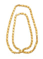 Gold-Plated Stainless Steel Flat Necklace