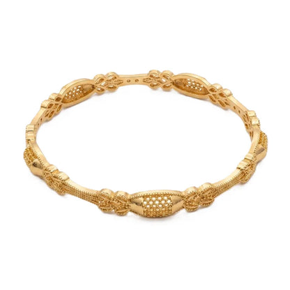 Elegant Filigree Gold-Plated, China Gold Bangle for Women