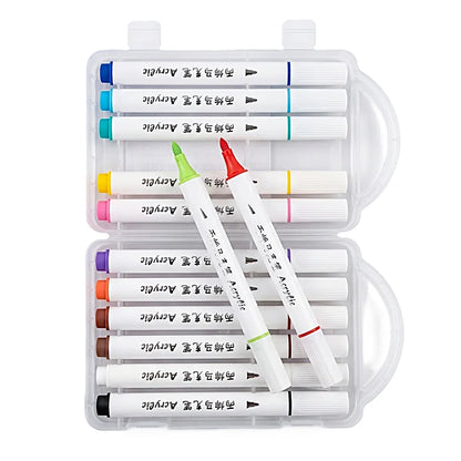 12pc Acrylic Markers ODEMEI