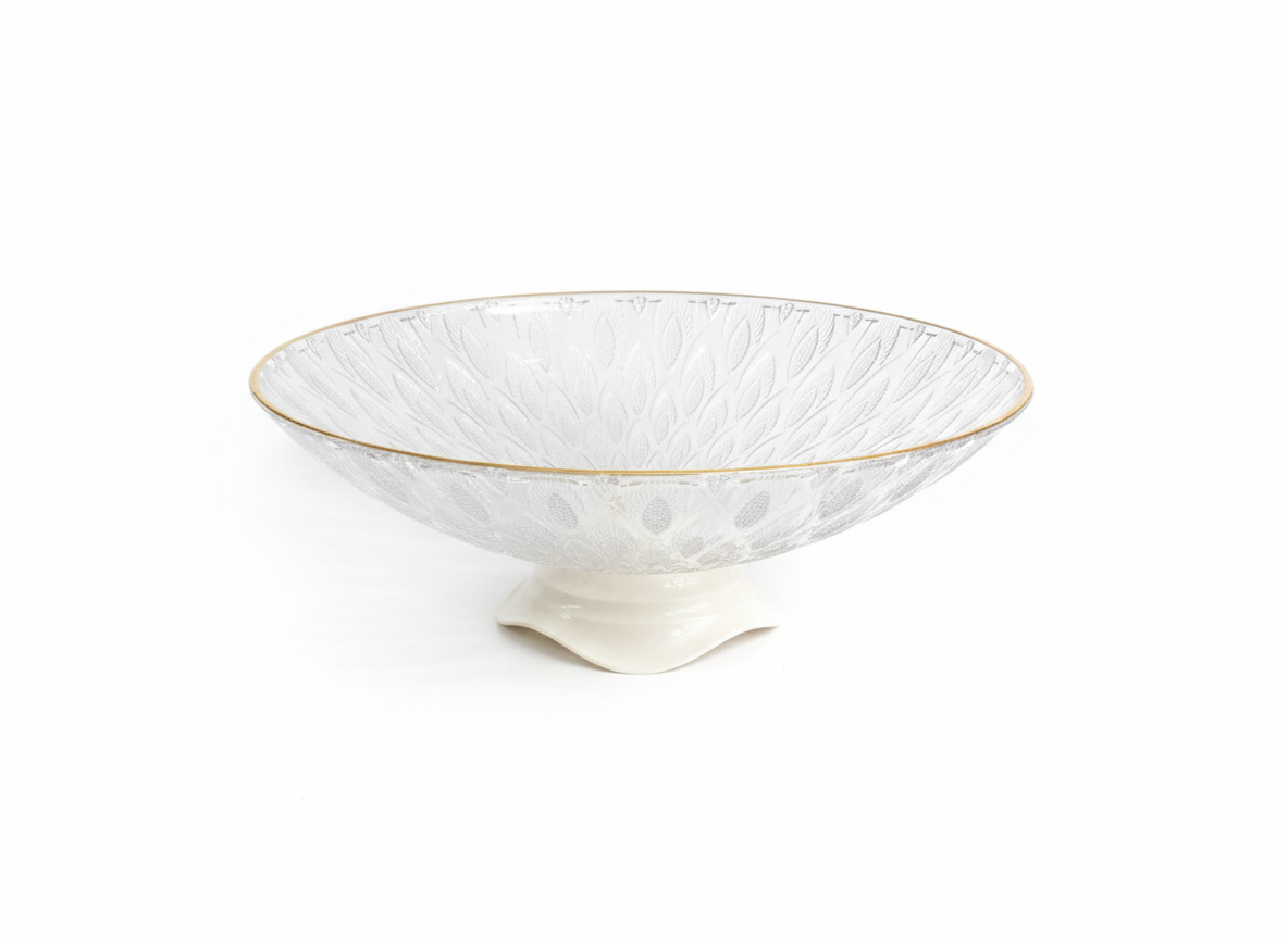 Acrylic Crystal-style decorative serving plate Large
